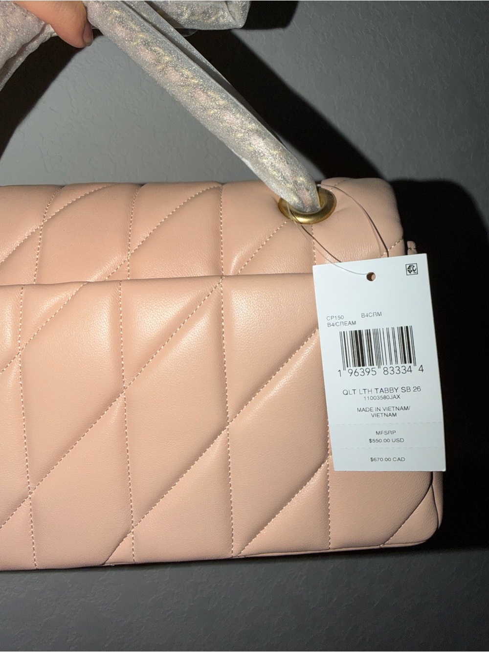 Coach Quilted Tabby 26 Shoulder Bag with Gold Hardware - Picture 3 of 6